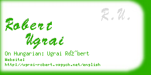 robert ugrai business card